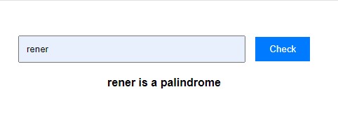 Palindrome Checker
