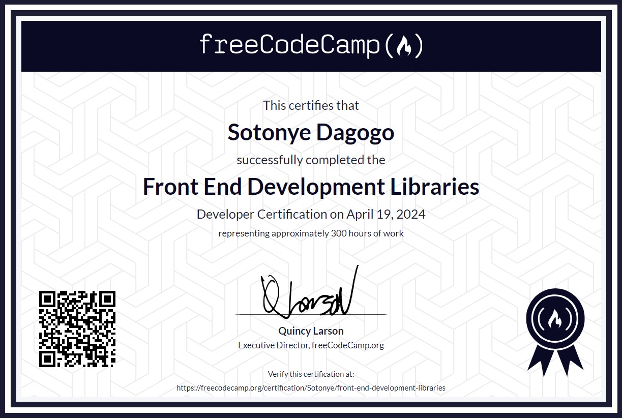 Front End Development Libraries